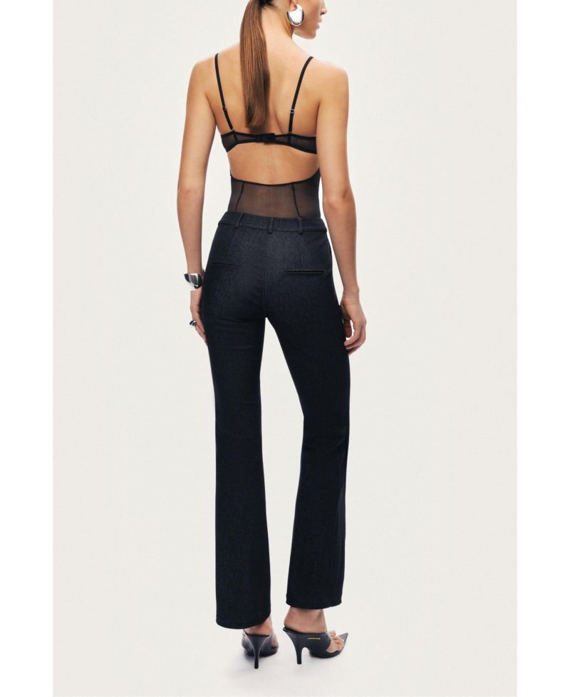 Women's High-Rise Tailored Straight-Leg Pants