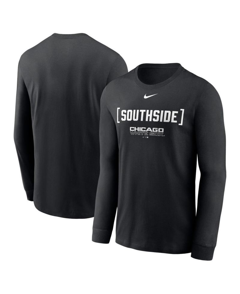 Men's Black Chicago White Sox Local Nickname Long Sleeve T-Shirt