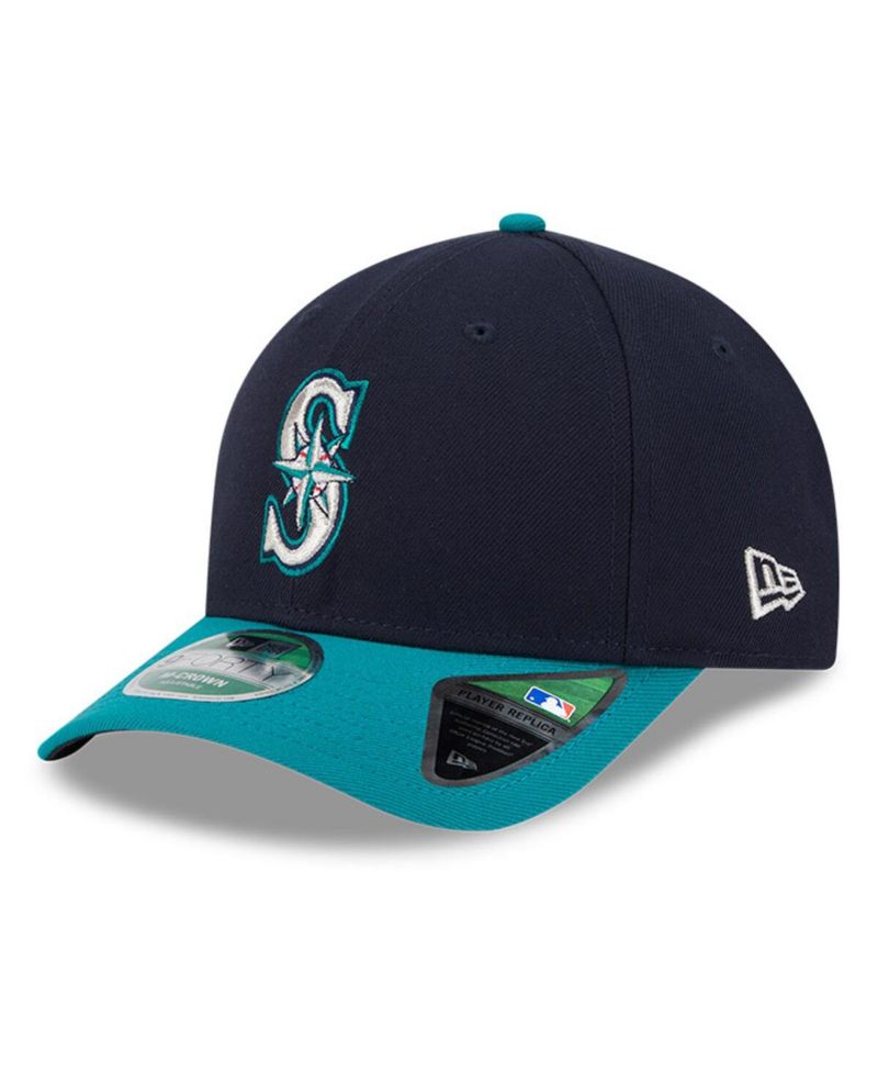 Men's Navy Seattle Mariners Player Replica 9FORTY Adjustable Hat