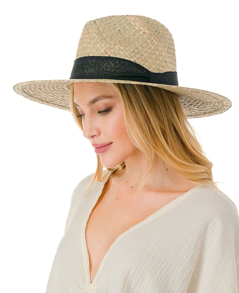 Trim Detail with Straw Panama Hat