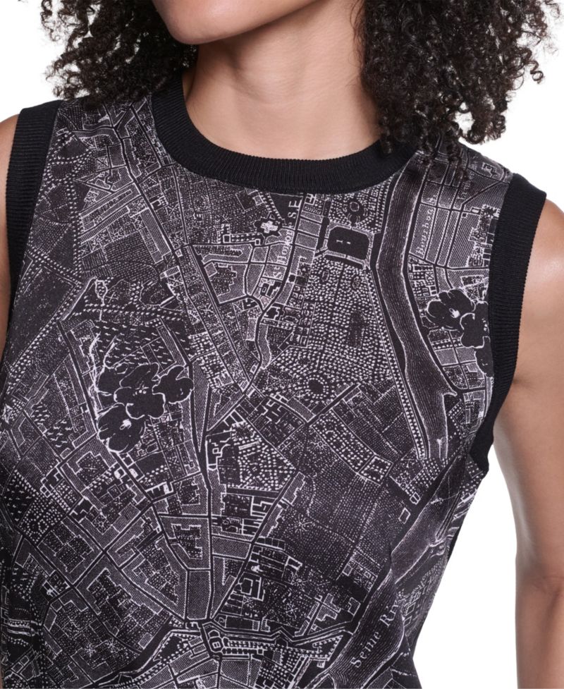 Women's Sleeveless Crewneck Sweater