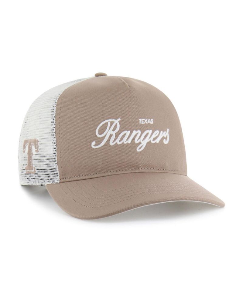 Men's Brown Texas Rangers Foundational Mesh Hitch Adjustable Hat