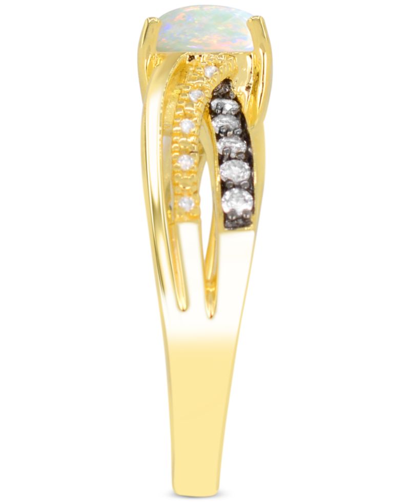 Lab-Grown Ruby (2 ct. t.w.) & Diamond Accent Swirl Ring in 14k Gold-Plated Sterling Silver