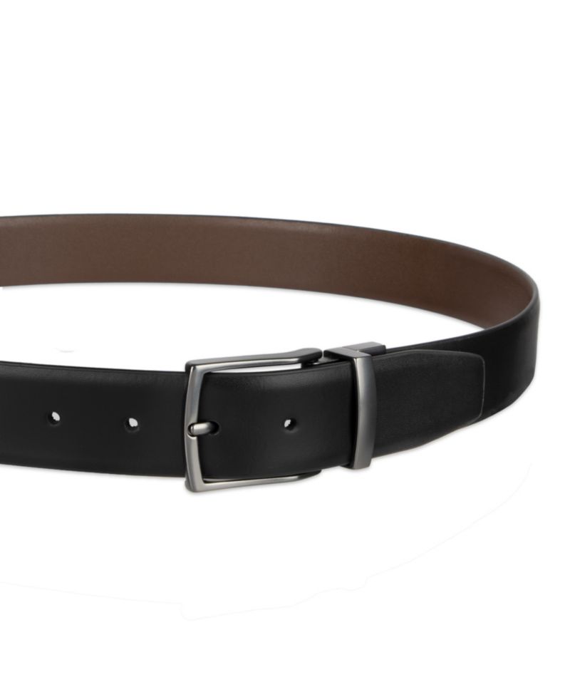 Men's 2-In-1 Reversible Leather Dress Belt