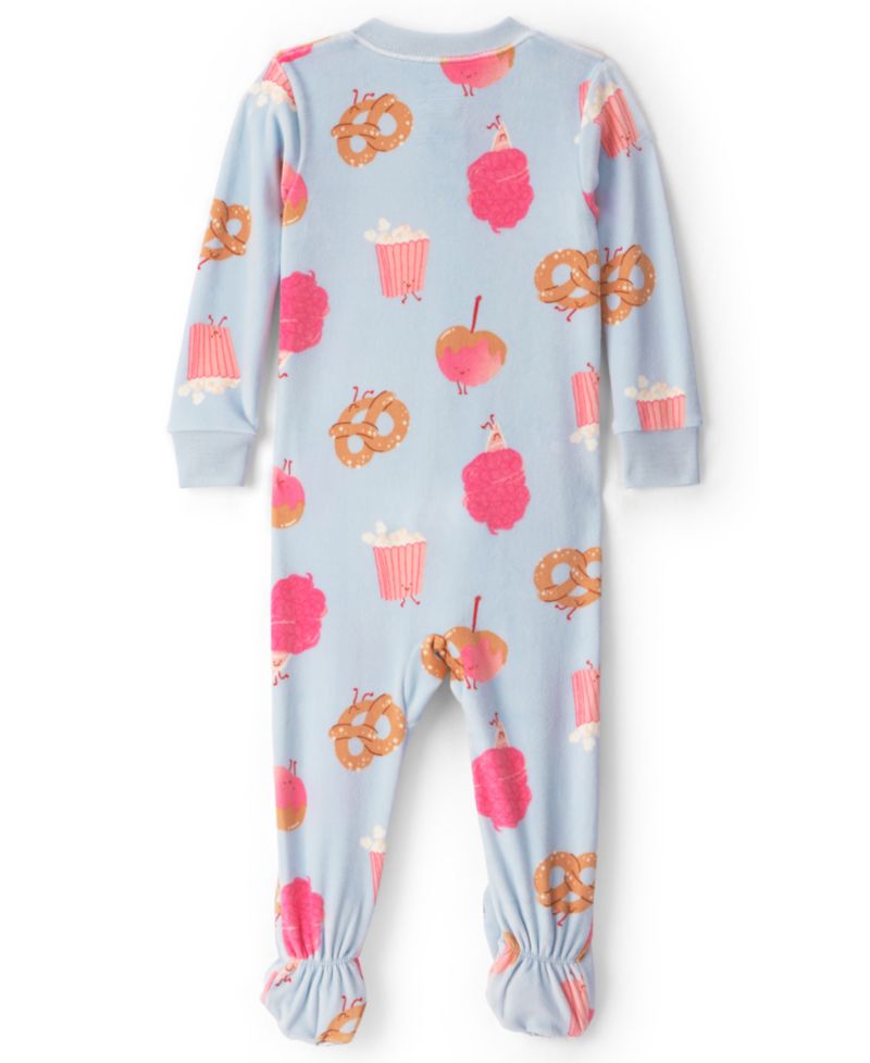 Baby Girls' Festival Treats Long-Sleeve 2-Way-Zip Footed DreamPlush Pajama