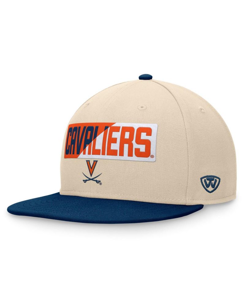 Men's Khaki Virginia Cavaliers Goalaso Snapback Hat