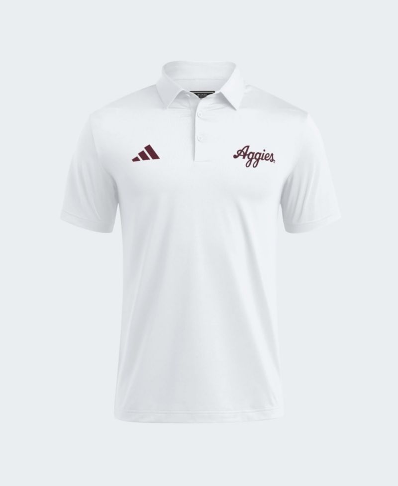 Men's White Texas A&M Aggies Ultimate 365 Solid Polo Shirt