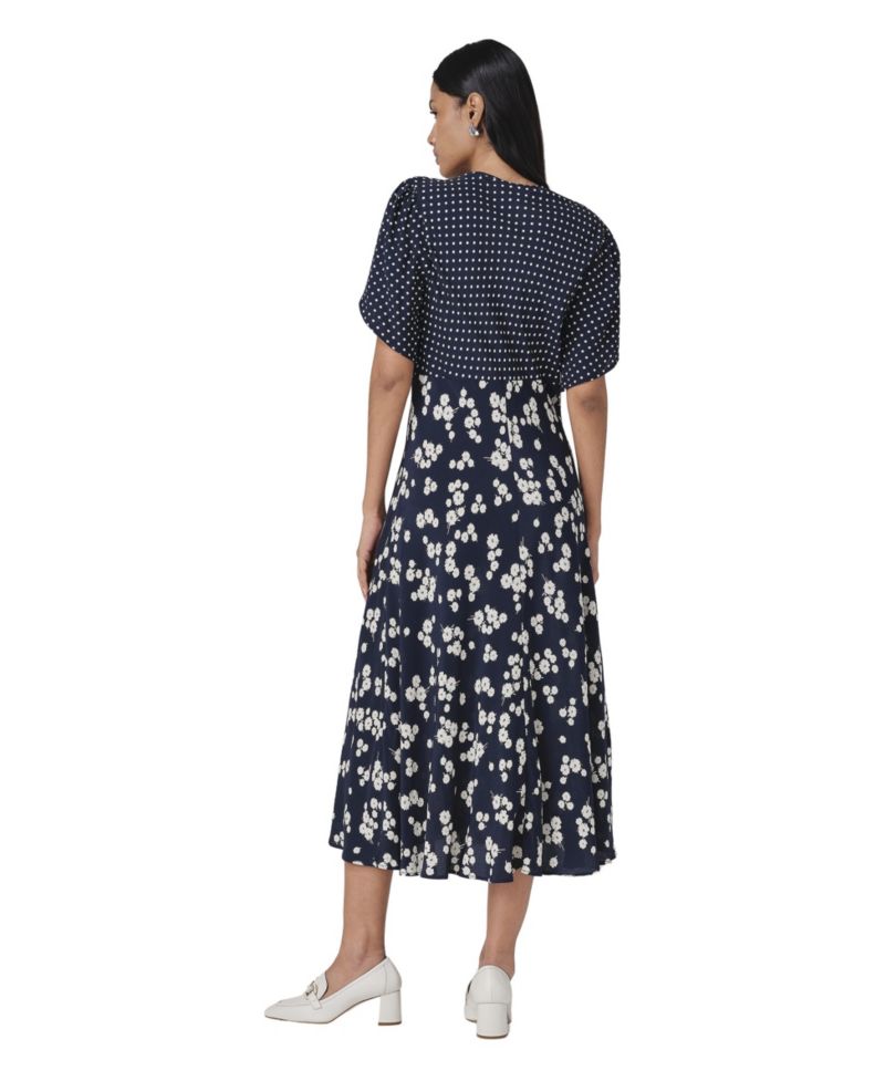 Women's Lulu V-Neck Empire-Waist Midi Dress