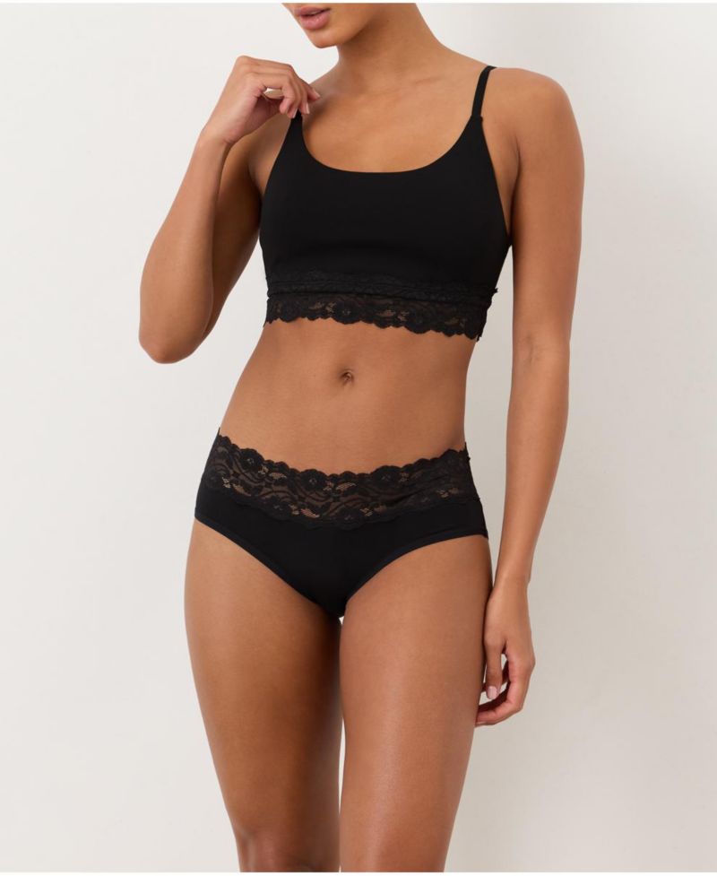 Women's Lace Waist Brief 3-Pack Made with Organic Cotton