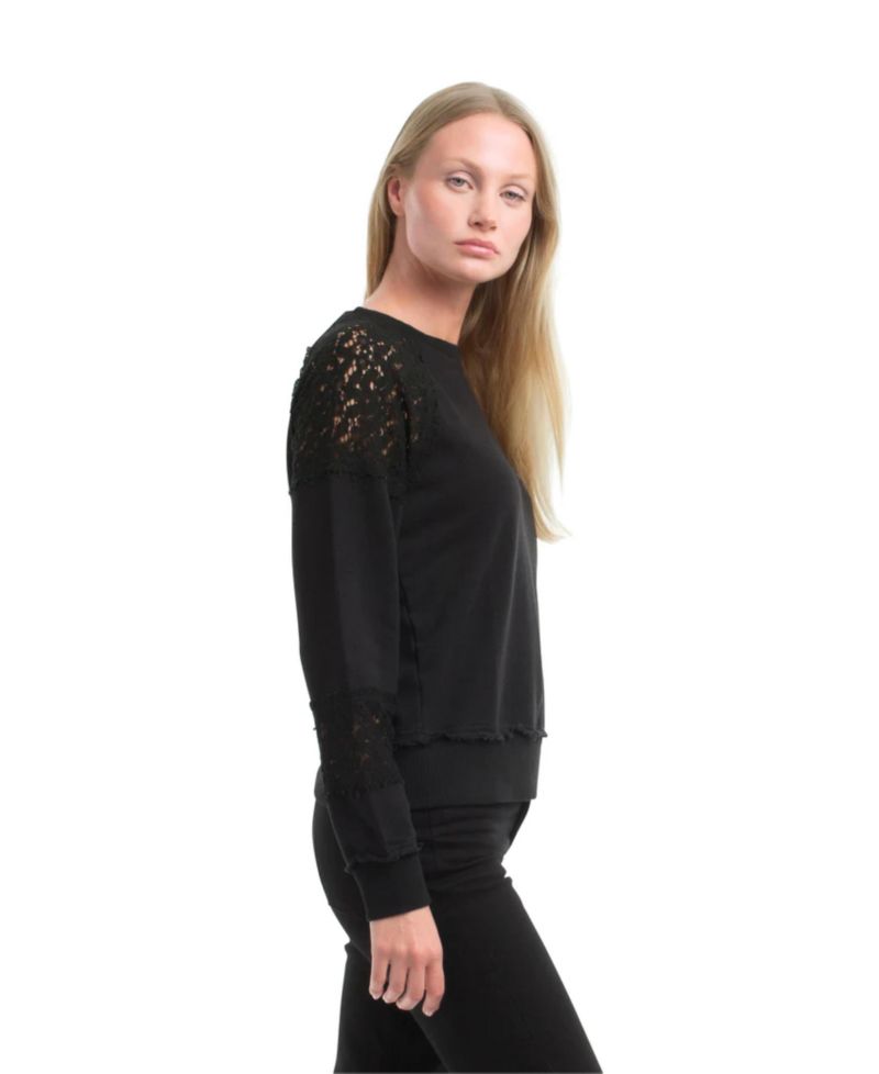 Women's Lace Details Sweatshirt