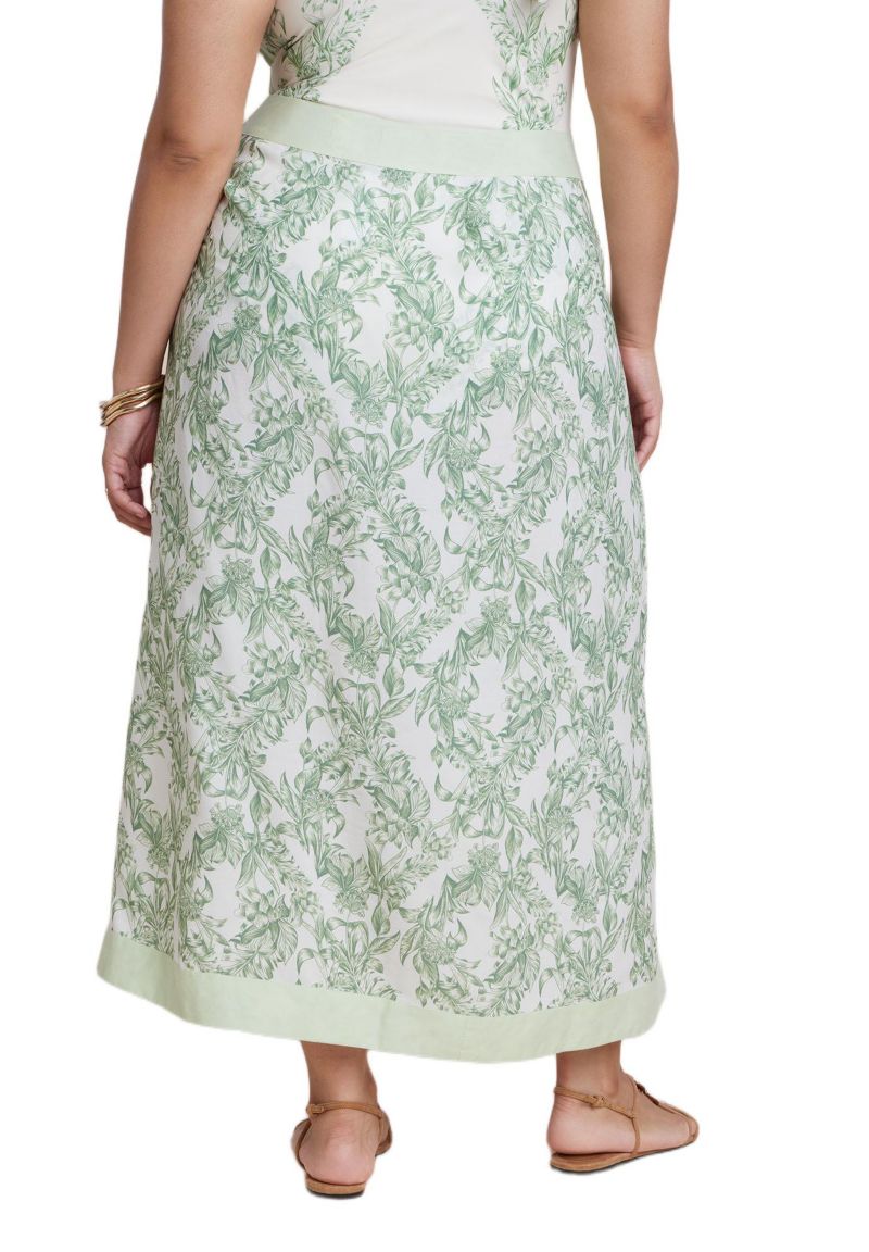 Women's Plus Size Midi Wrap Skirt