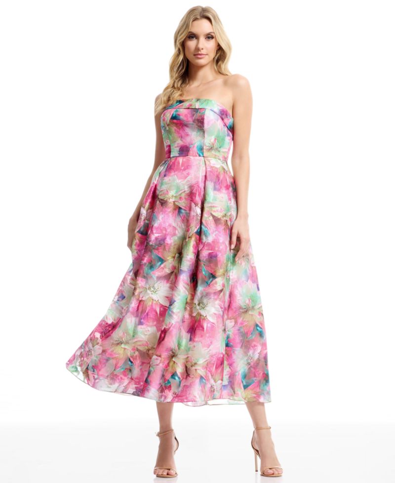 Women's Mika Strapless Floral Dress