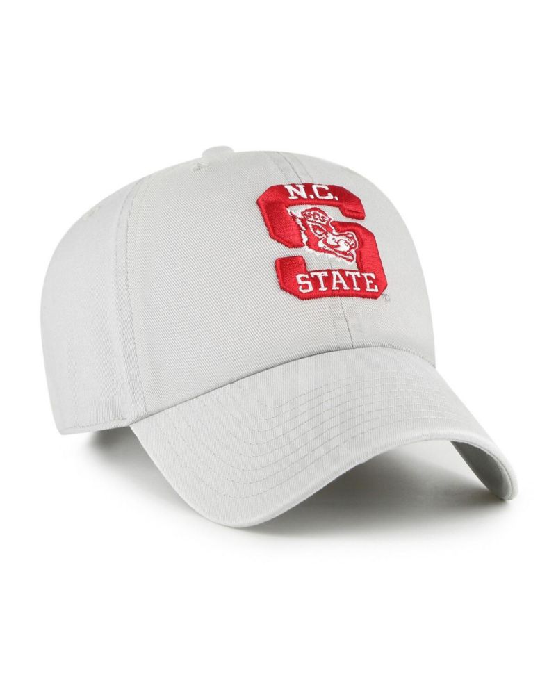 Men's Gray NC State Wolfpack Vault Clean Up Adjustable Hat