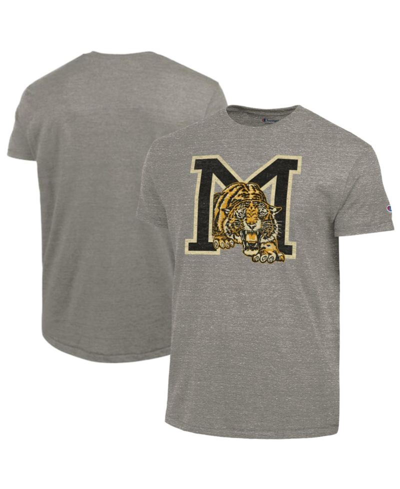 Men's Charcoal Missouri Tigers Triumph Tri-Blend T-Shirt