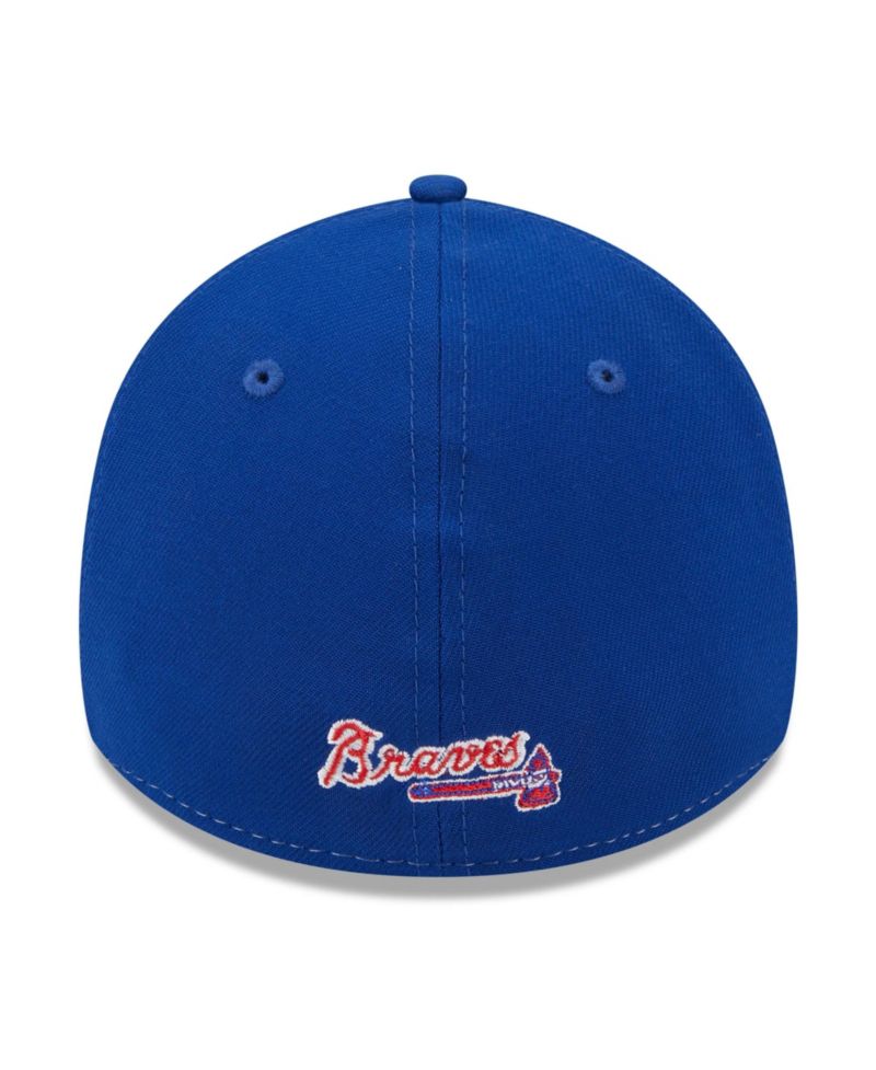Men's White and Royal Atlanta Braves 2023 City Connect 39THIRTY Flex Fit Hat