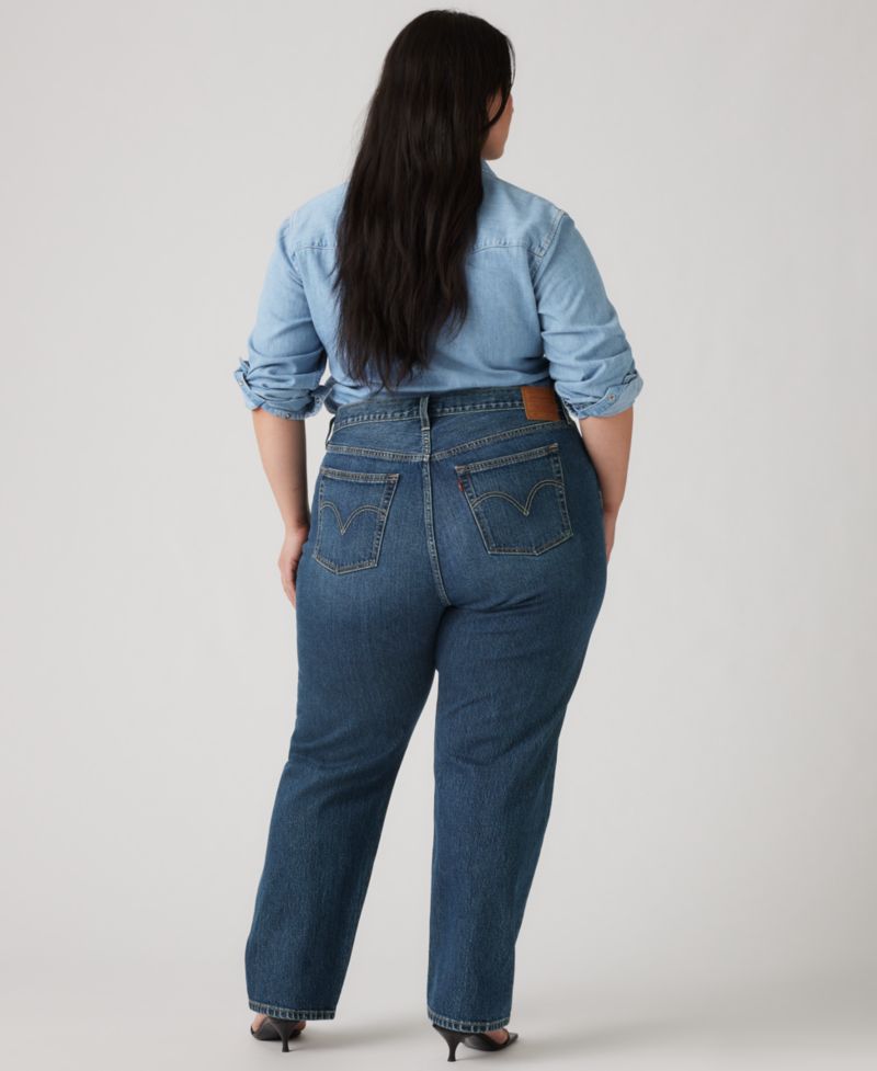 Trendy Plus Size 501 Original-Fit Straight-Leg Jeans