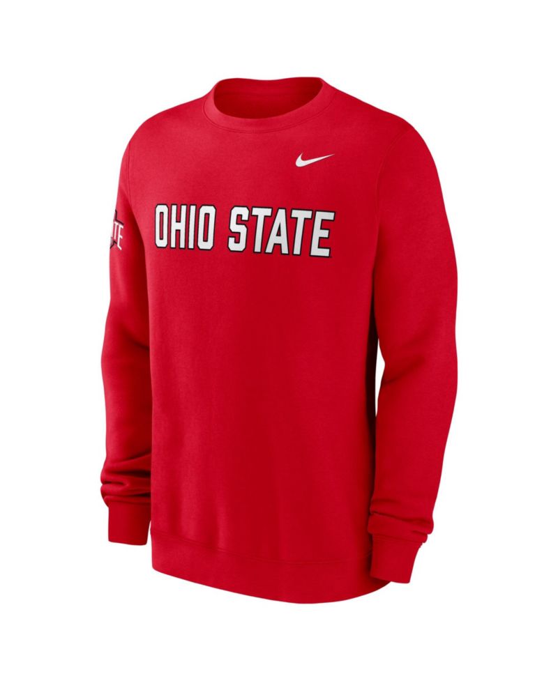 Men's Scarlet Ohio State Buckeyes 2026 Sideline Club Sweatshirt