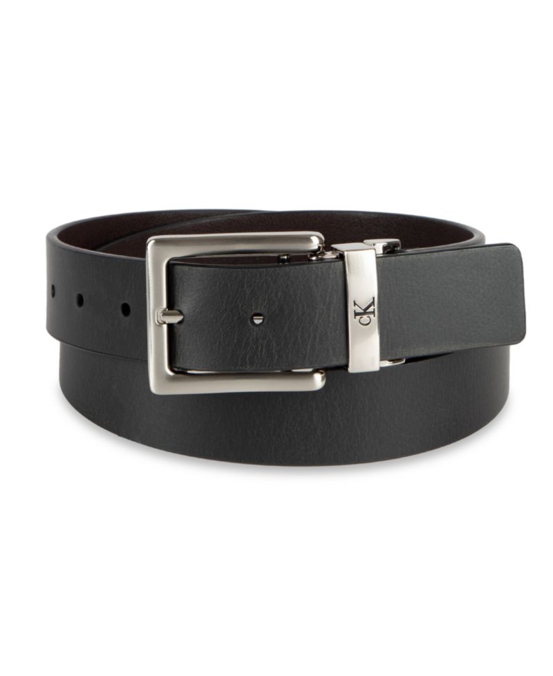 35MM Men's Reversible Leather Dress Belt