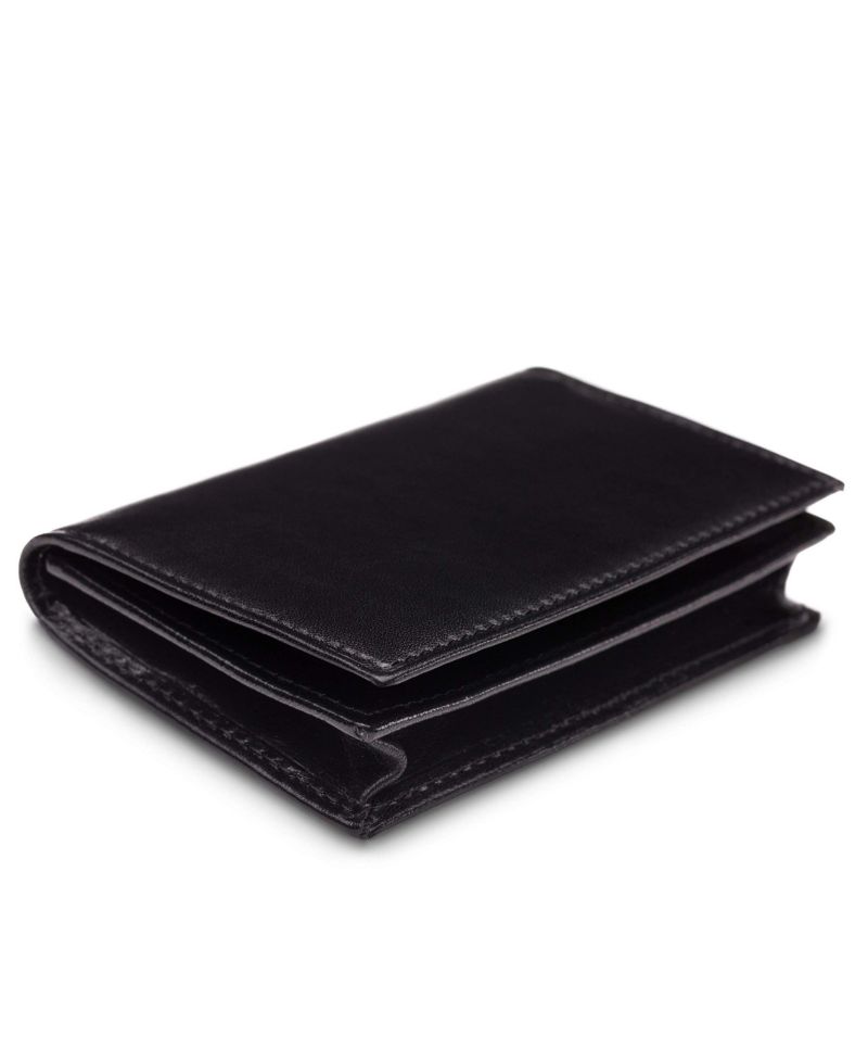 Men's Old Leather Full Gusset 2 Pocket Card Case With ID