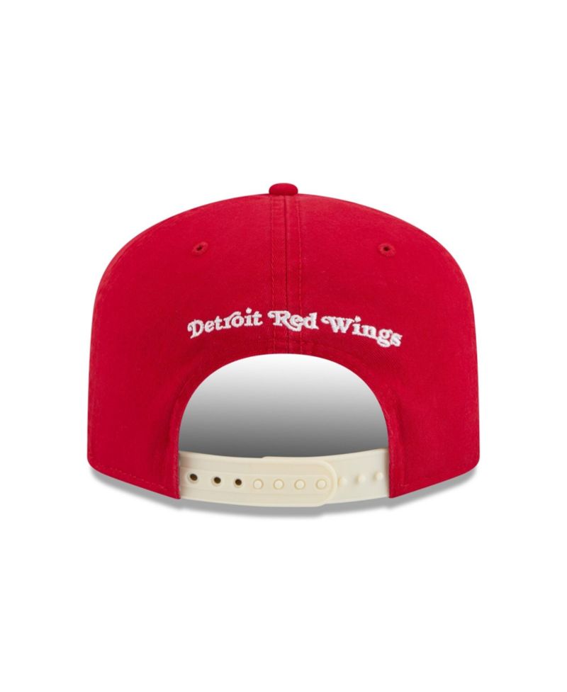 Men's Red Detroit Red Wings Throwback Stanley Cup Champions Side Patch 19TWENTY Adjustable Hat