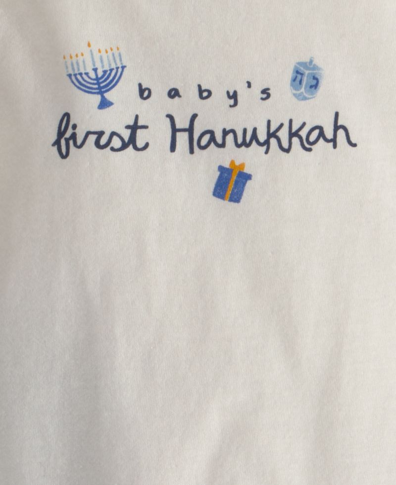 Baby Boys' or Baby Girls' Baby's First Hanukkah Graphic Bodysuit and Pants, 2-Piece Set