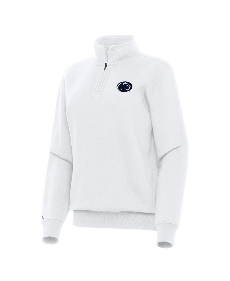 Women's White Penn State Nittany Lions Victory Quarter-Zip Sweatshirt