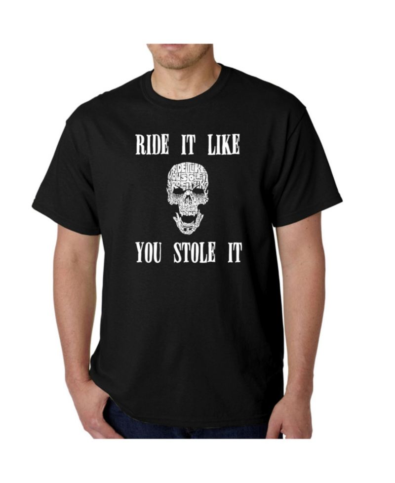 Men's Word Art T-Shirt - Ride It Like You Stole It