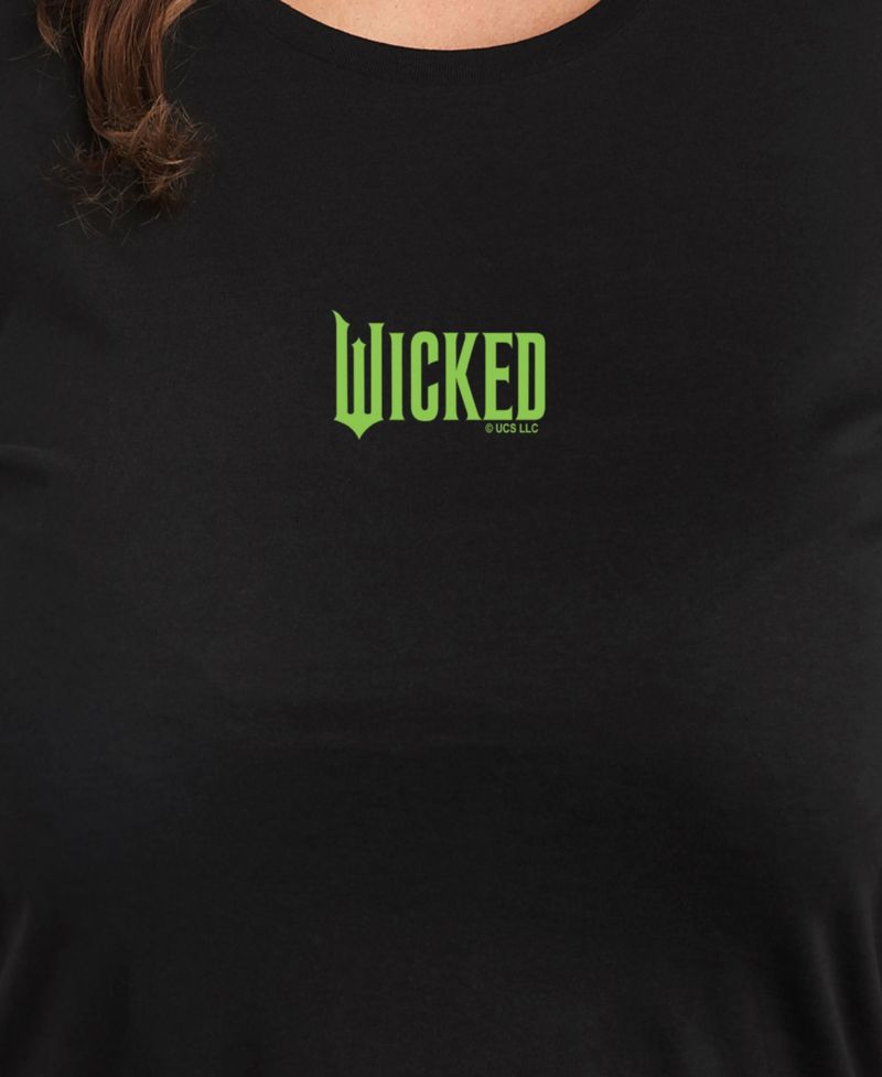 Plus Size Wicked Elphaba Green Logo Graphic Tee