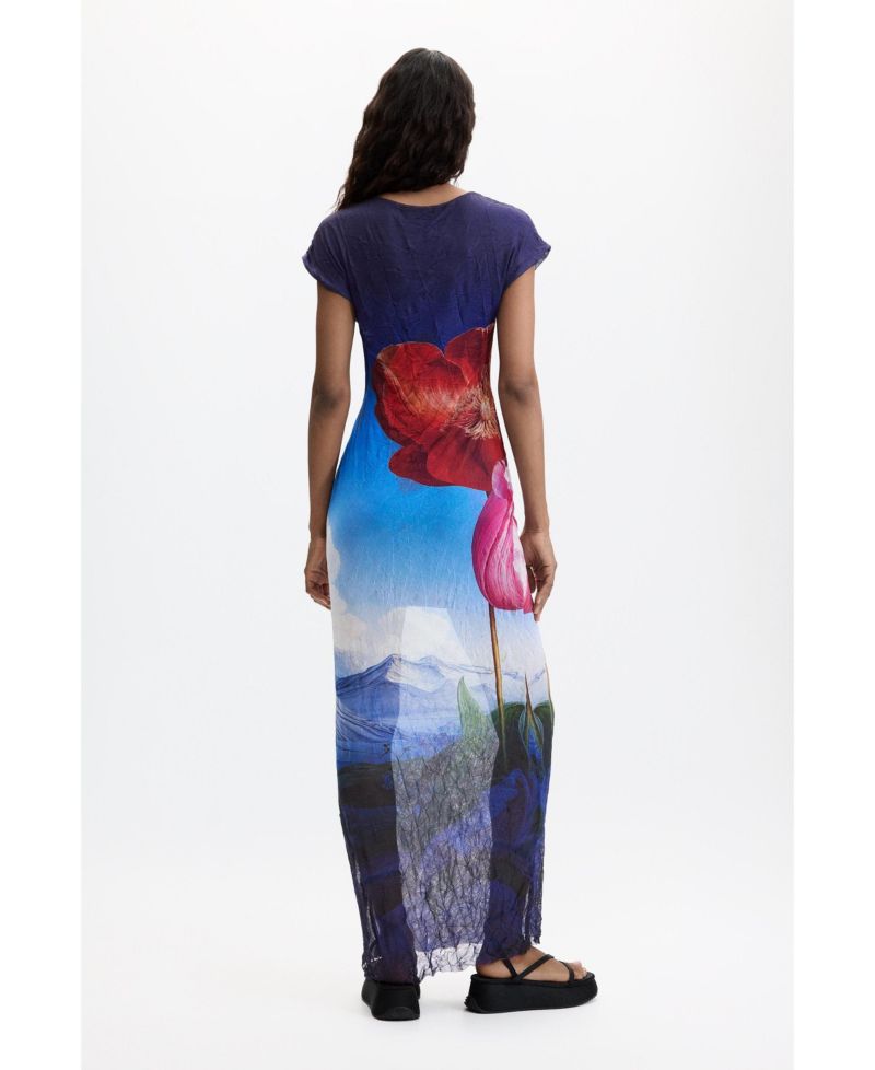 Women's Printed Short-Sleeve Dress