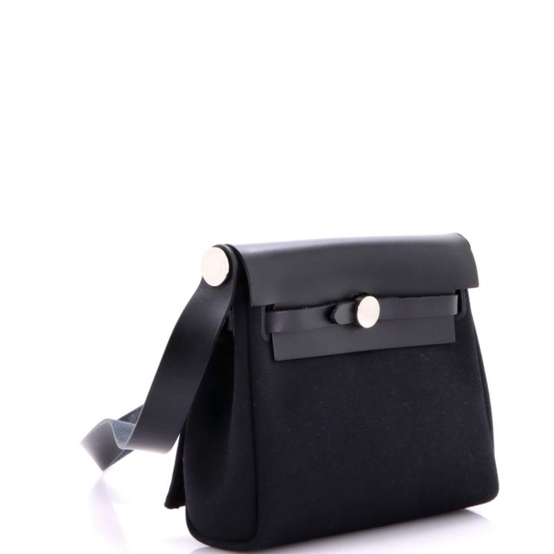 20 Herbag Zip Toile and Leather