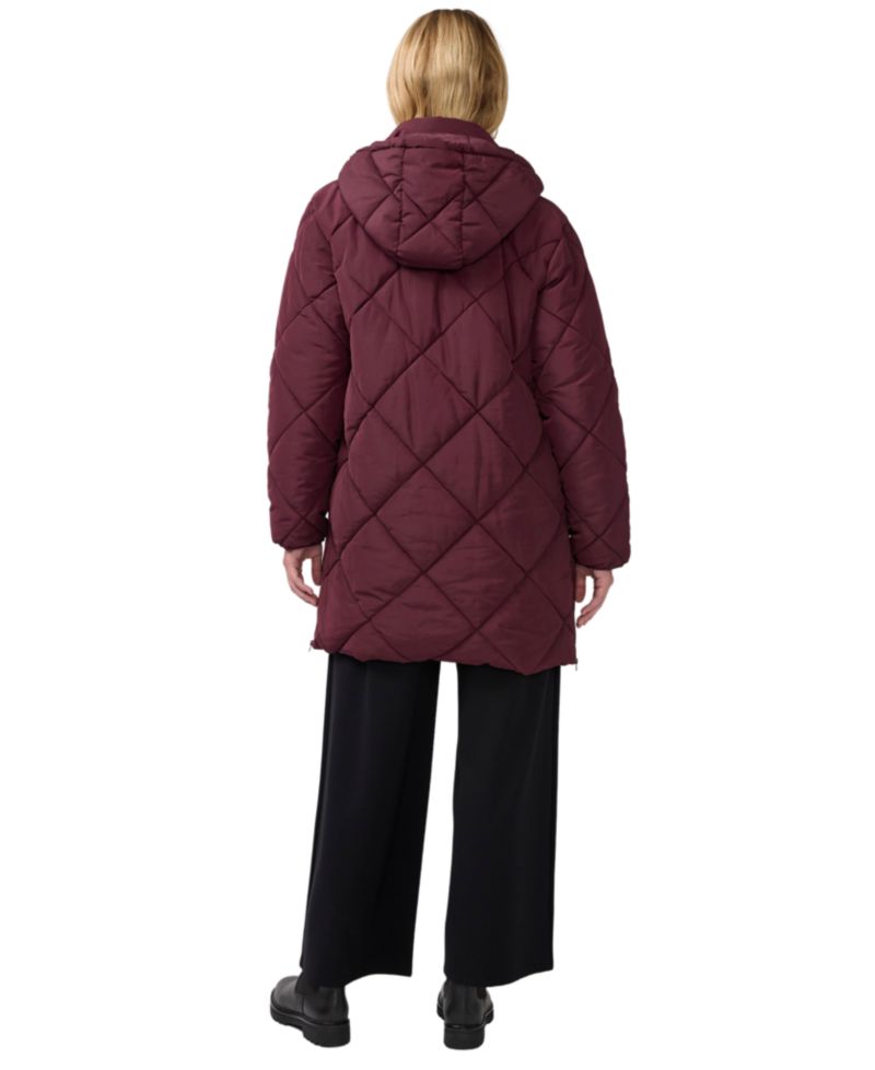 Maternity Grow-with-You Quilted Hooded Puffer Jacket