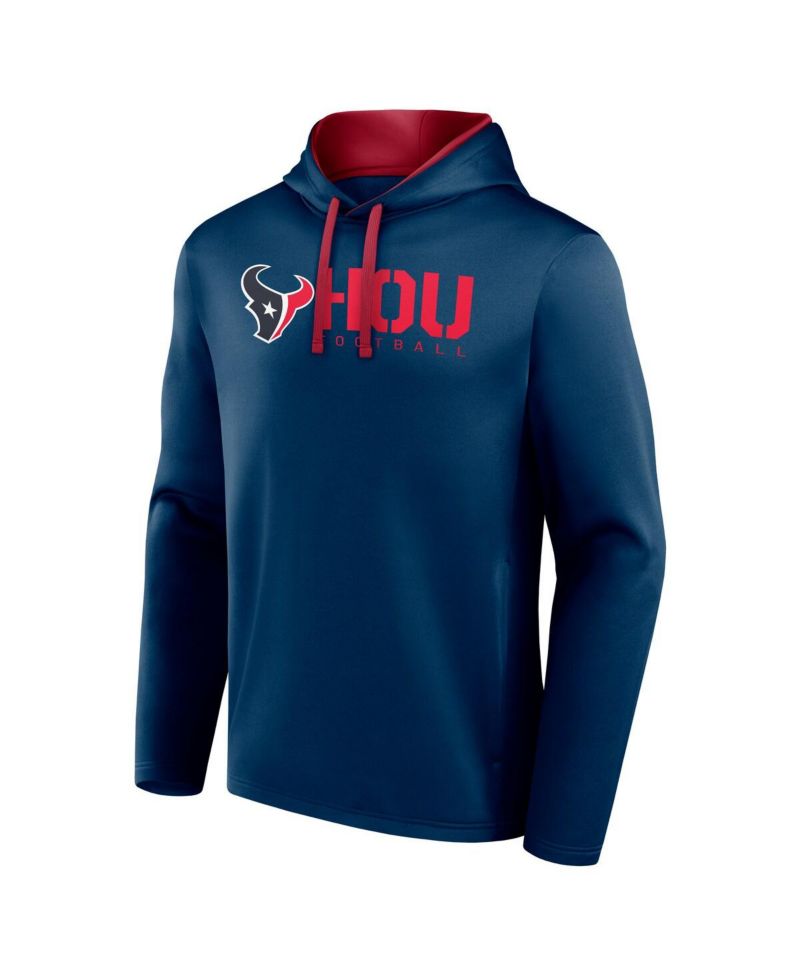Men's Navy Houston Texans Head Start Pullover Hoodie