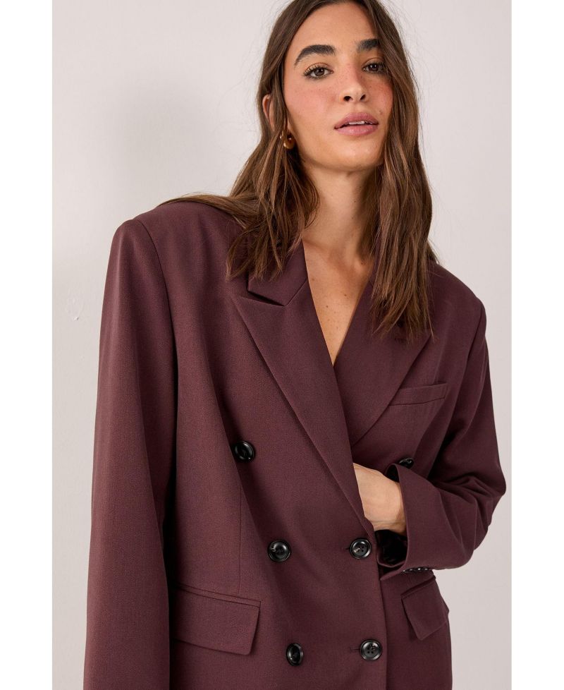 Women's Double Breasted Oversized Blazer