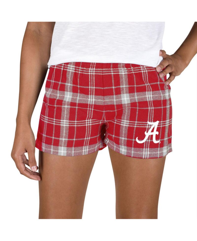 Women's Crimson/Gray Alabama Crimson Tide Ultimate Flannel Shorts