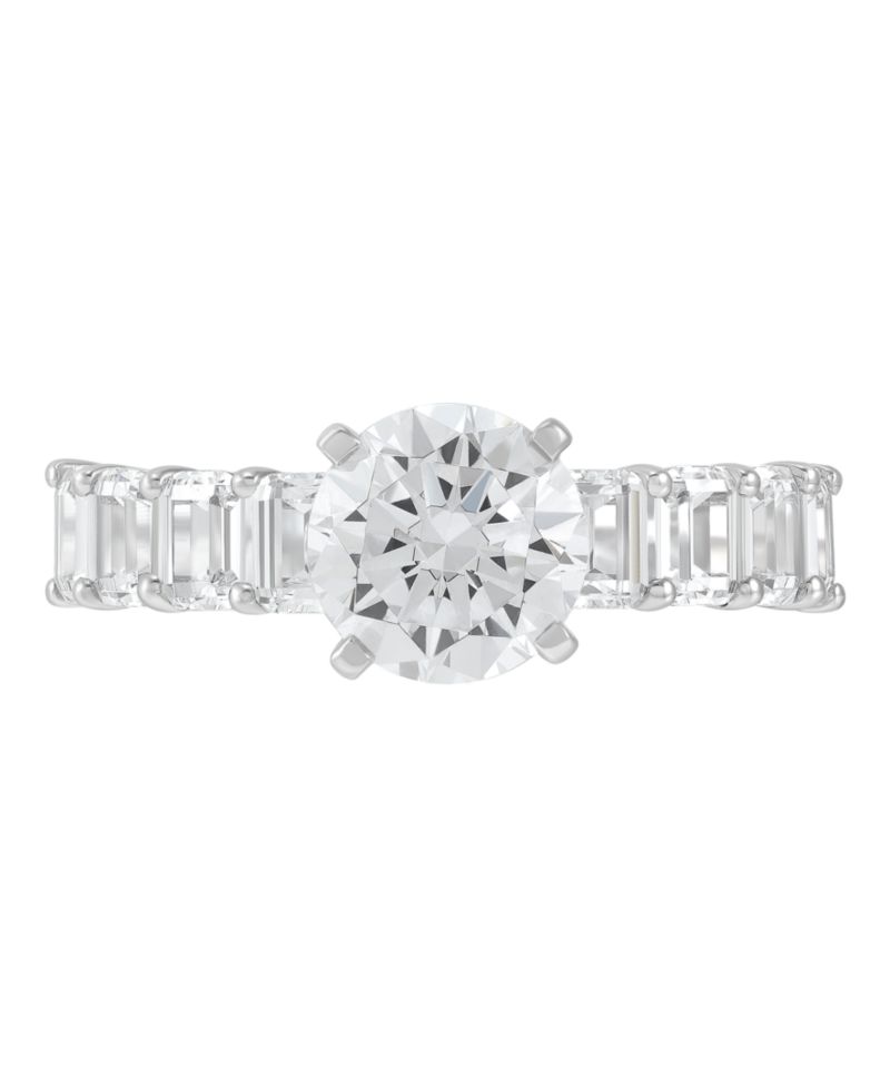 IGI Certified Lab Grown Diamond Ring (4 ct. t.w.) in 14k White or Yellow Gold