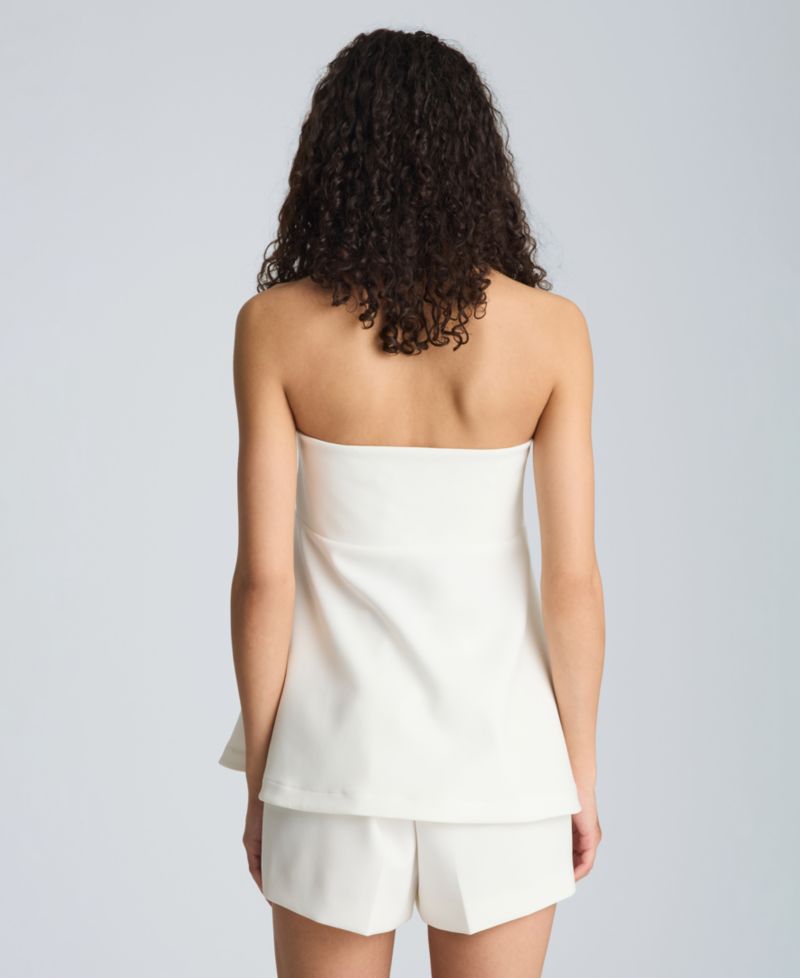 Women's Strapless Peplum Top