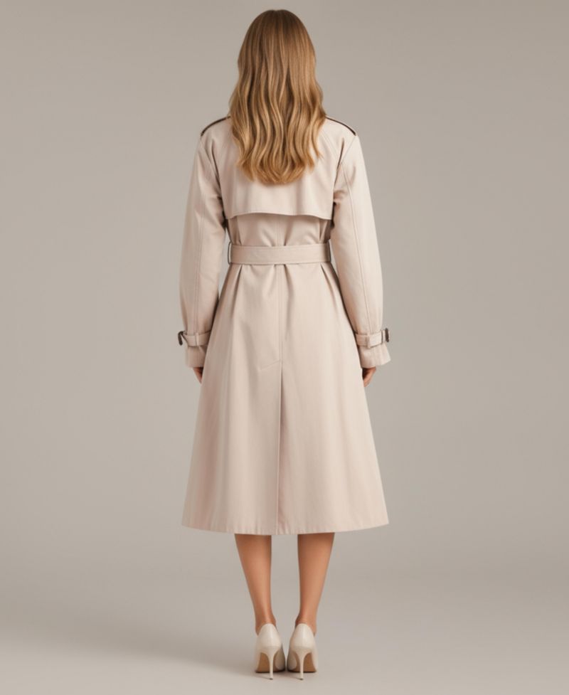 Women's Octavia Double-Breasted Belted Trench Coat