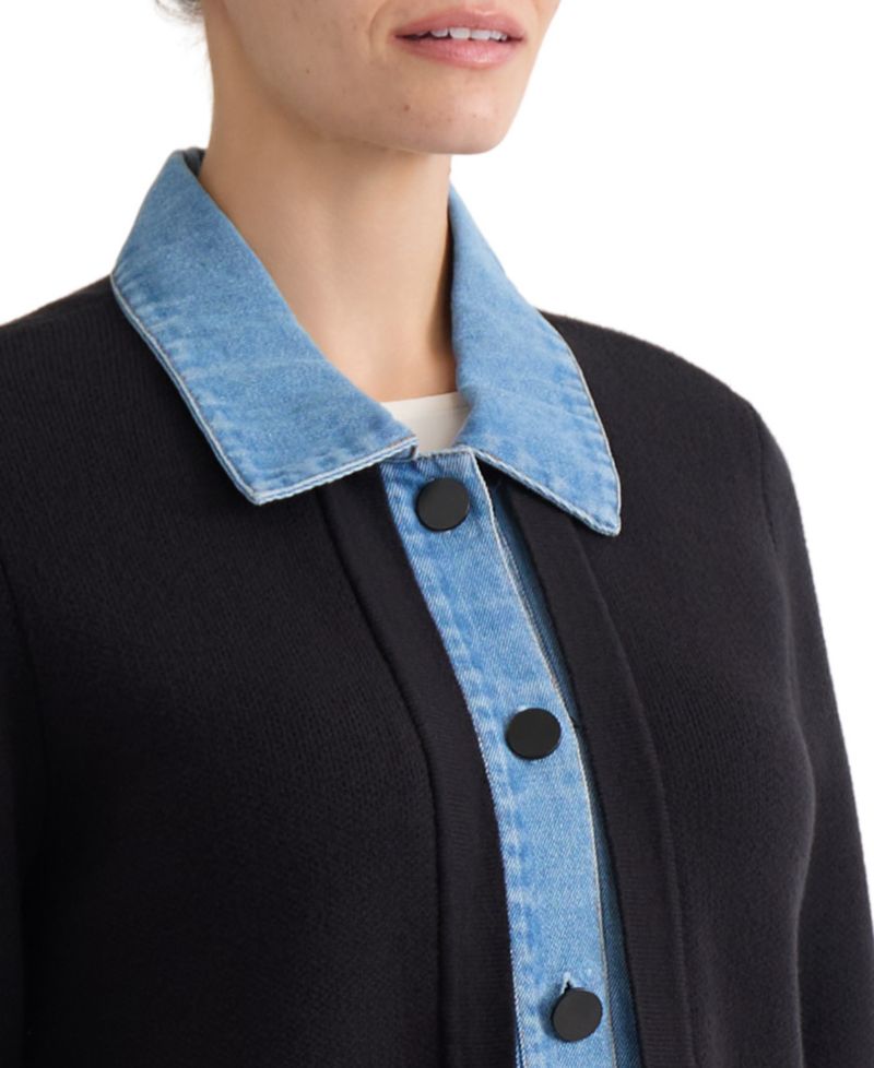 Women's Notch Collar Cardigan