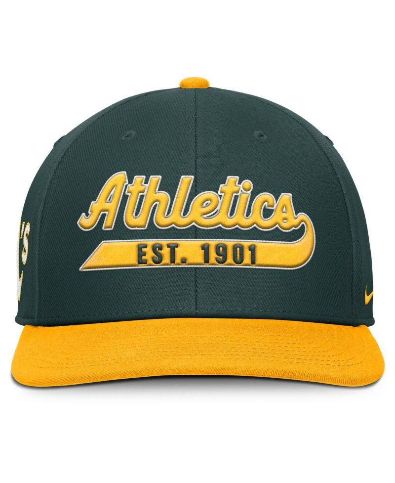 Men's Green/Gold Athletics Pro Performance Snapback Hat