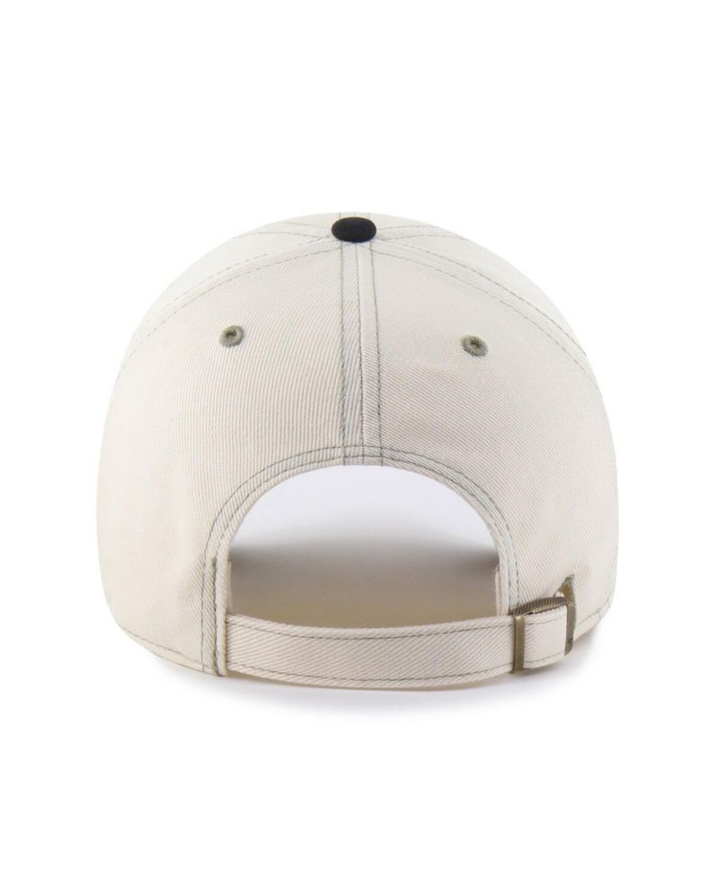 Men's Natural/Black Atlanta Braves Keepsake Collection Clean Up Adjustable Hat