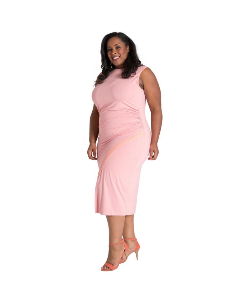 Plus Size Stretch Knit Sheath Dress