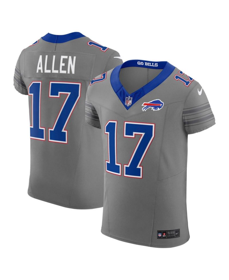 Men's Josh Allen Gray Buffalo Bills Nickel City Vapor F.U.S.E. Elite Jersey