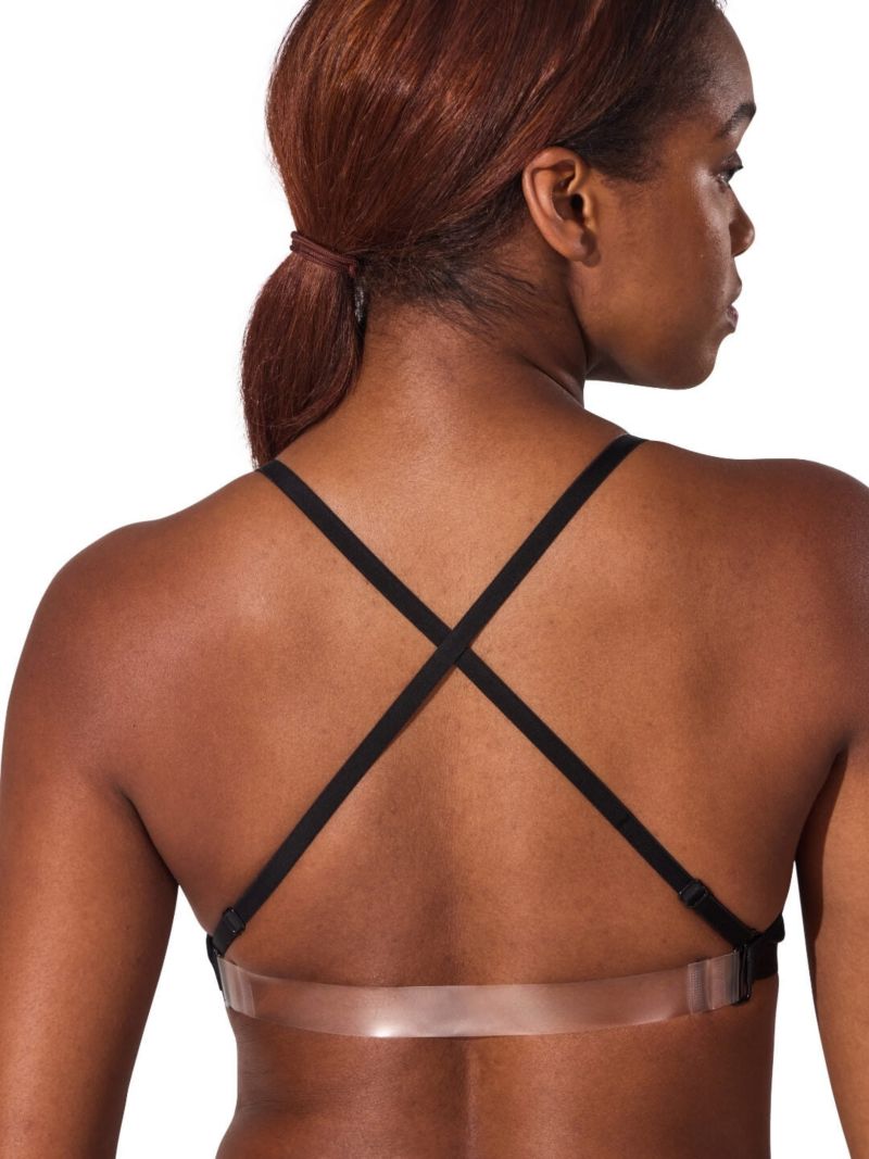 Women's Clear Neck Back Bra