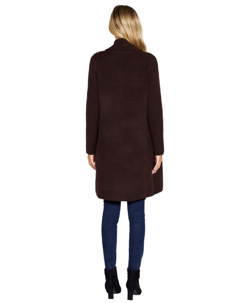 Women's Shawl Collar Open-Front Duster Cardigan