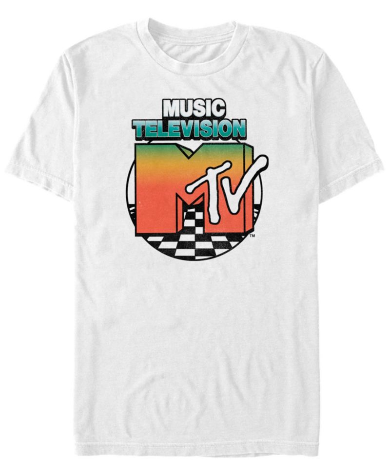 Men's Logo Circle Color Fade Short Sleeve T- shirt