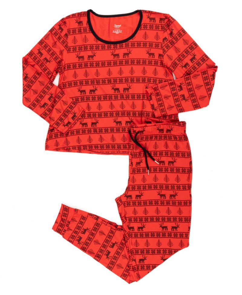 Women’s Two Piece Viscose from Bamboo Holiday Pajamas