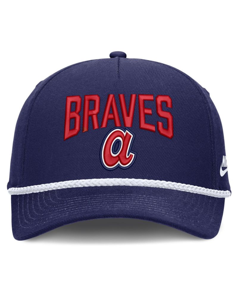 Men's Royal Atlanta Braves Cooperstown Rise Adjustable Hat