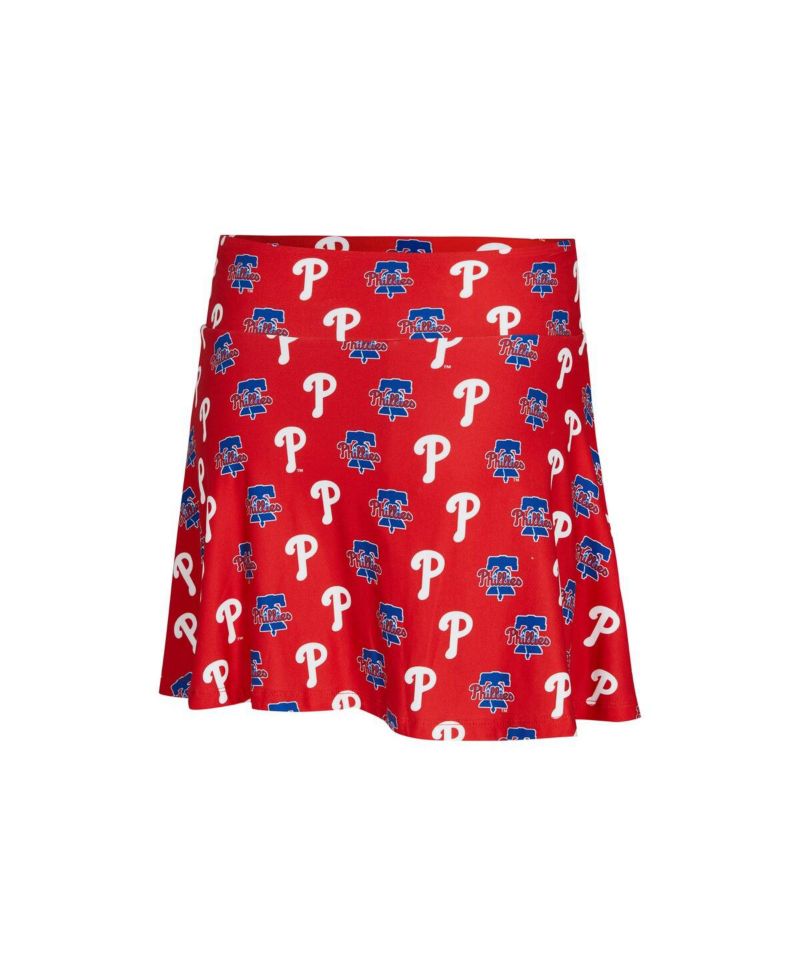 Women's 2-Pieace Red Philadelphia Phillies Knit Tank Top and Skort Set