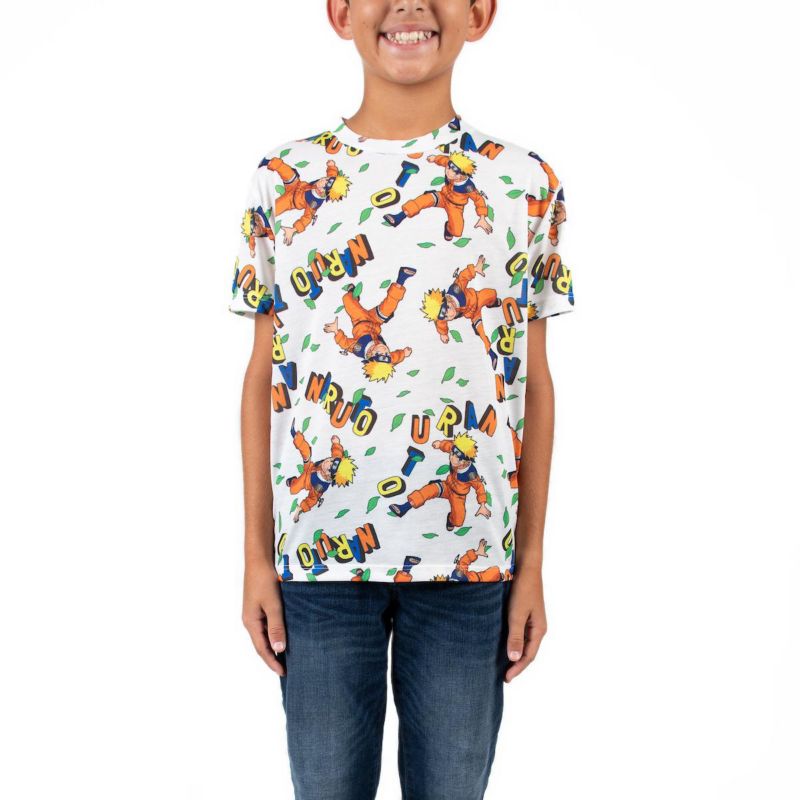 Little Boys Uzumaki Crew Neck Short Sleeve 4pk Tees-Small