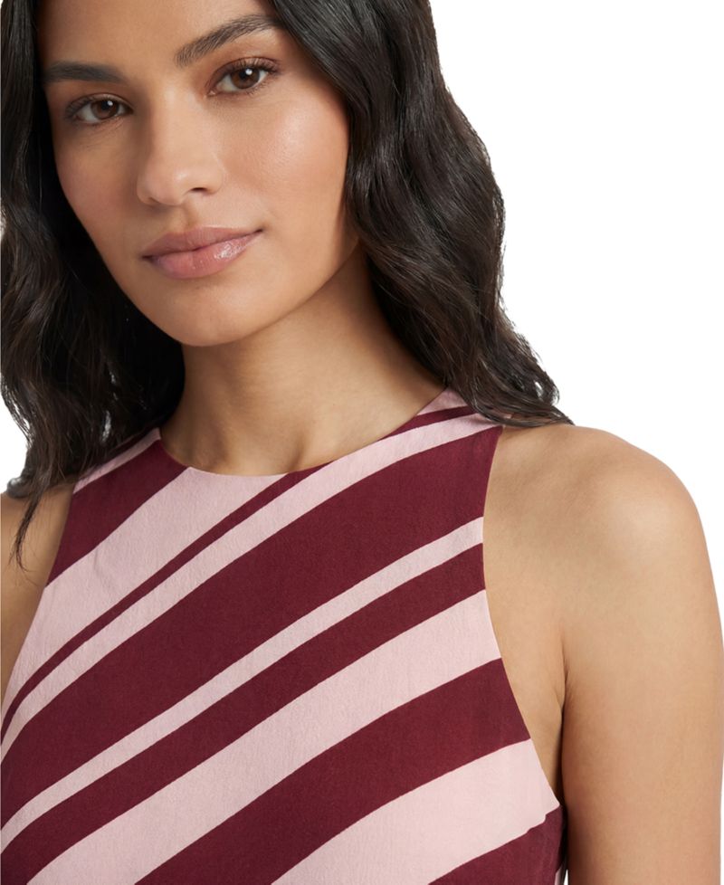 Women's Printed Sleeveless Midi Dress